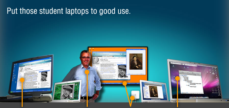 Put those student laptops to good use.