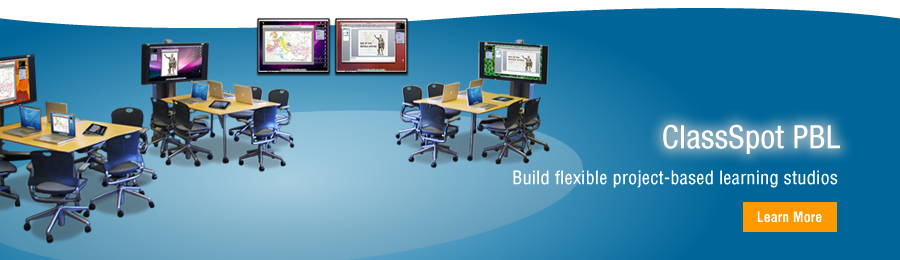 Build flexible Project-Based Learning studios. Tidebreak’s award-winning technologies deliver the power and flexibility for advanced team-based learning spaces.